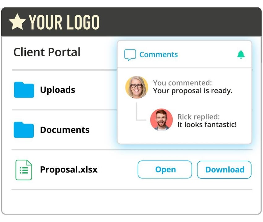 Custom branded portal for content creators